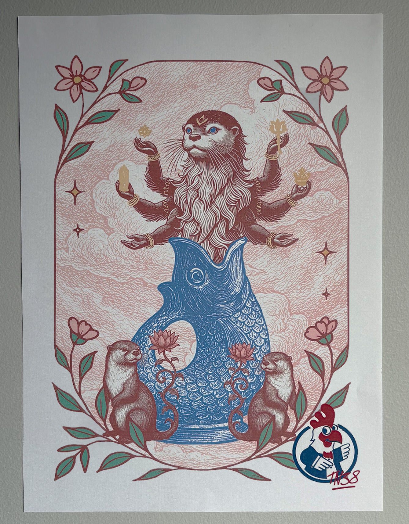 Matsya the Otter – Print - by Word to Bossman.