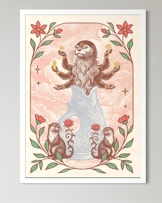 Matsya the otter - print- Word to Bossman